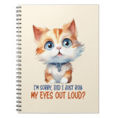 Sorry, heb ik mijn ogen hardop uitgestoken? – Sass Notitieboek (Voorkant)