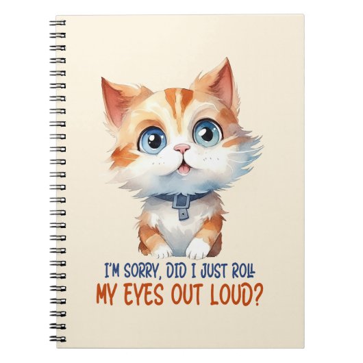 Sorry, heb ik mijn ogen hardop uitgestoken? – Sass Notitieboek (Voorkant)