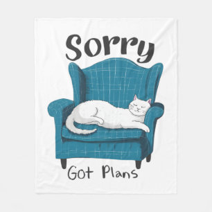 Sorry, heb plannen Fun Cat Lover Cadeau Fleece Deken