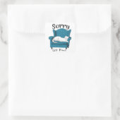 Sorry, heb plannen Fun Cat Lover Cadeau Vierkante Sticker (Tas)