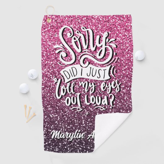 SORRY HEEFT IK MIJN OGEN GEWOON GELUIDSTYPOGRAFIE  GOLFHANDDOEK (Insitu)