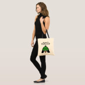 Sorry, het is gewoon dat ... pinguïn boodschappent tote bag (Voorkant (model))