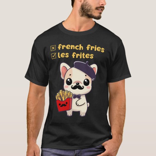 Sorry, het is Les Frites, niet ‘friet’! T-shirt (Voorkant)