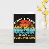 Sorry I Can't I Have A Board Meeting Surfing Graph Kaart (Gele Bloem)