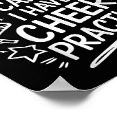 Sorry I Can't I Have Cheer Practice, Cheering Chee Poster (Hoek)