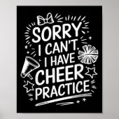 Sorry I Can't I Have Cheer Practice, Cheering Chee Poster (Voorkant)