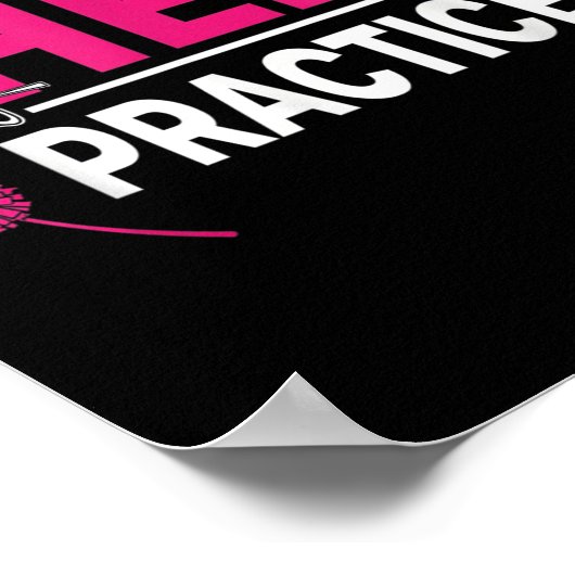 Sorry I Can't I Have Cheer Practice Cheerleader Ch Poster (Hoek)