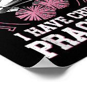 Sorry I Can't I Have Cheer Practice Cheerleader Ch Poster (Hoek)