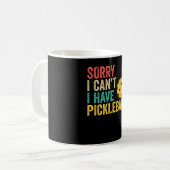Sorry I Can't I Have Pickleball Koffiemok (Voorkant links)