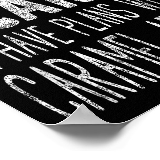 Sorry I Can't I Have Plans With Caramel S Poster (Hoek)