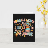 Sorry I Can't I Have To Pump Funny Breastfeeding M Kaart (Gele Bloem)