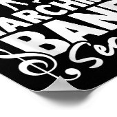 Sorry I Can't It's Marching Band Season Funny Band Poster (Hoek)