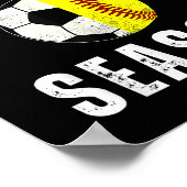 Sorry I Can't It's Soccer And Softball Season Mom  Poster (Hoek)