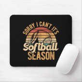 Sorry I Can't It's Softball Season Softball Player Muismat (Met muis)