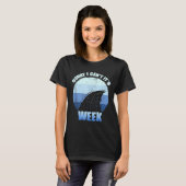 Sorry I Can't It's Week Funny Shark Gift Tank Top (Voorkant volledig)
