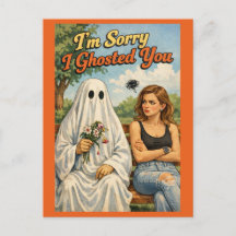 Sorry I Ghosted You Funny Apology Card-Personalize