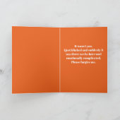 Sorry I Ghosted You Funny Apology Card-Personalize Kaart (Binnen)