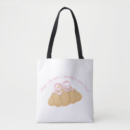 Sorry I’m Late I Needed a Sweet Treat Cute Girly Tote Bag