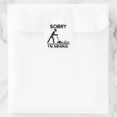 Sorry  i´m minimal ronde sticker (Tas)