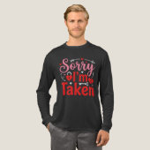 Sorry I’m Taken Funny Valentine Relationship Desig Tri-Blend Shirt (Voorkant)