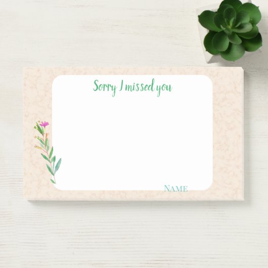 Sorry I missed you customize on marble design Post-it® Notes (Kantoor)