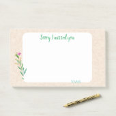 Sorry I missed you customize on marble design Post-it® Notes (Op bureau)