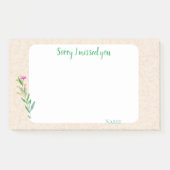 Sorry I missed you customize on marble design Post-it® Notes (Voorkant)