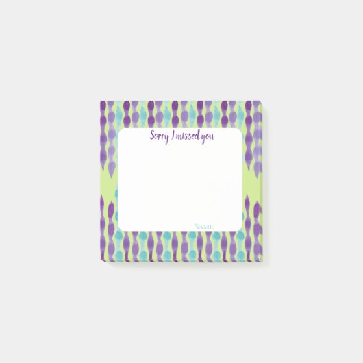 Sorry I missed you customize texts Post-it® Notes (Voorkant)