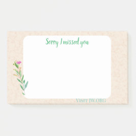 Sorry I missed you. Visit Jw.org on marble design  Post-it® Notes