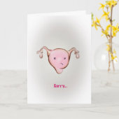 Sorry I ovary-acted Kaart (Gele Bloem)