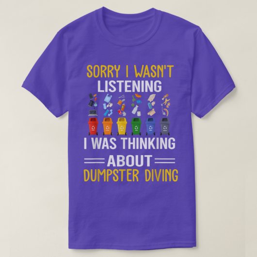 Sorry I Wasn't Lijst T-shirt (Design voorkant)