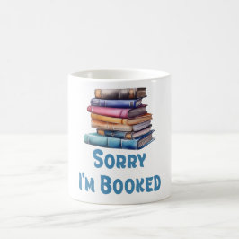 Sorry Ik Ben Bezet - Boekenwurm Humor Koffiemok