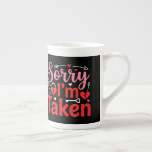 Sorry, ik ben bezet Funny Valentine relatie ontwer Porselein Kop