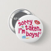 Sorry, ik ben Boys. Ronde Button 5,7 Cm (Voorkant /achterkant)