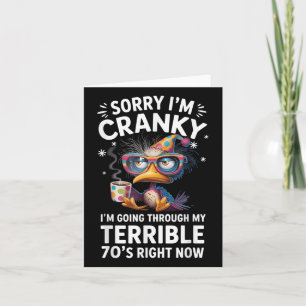 Sorry, ik ben chagrijnig, ik doorloop mijn verschr kaart
