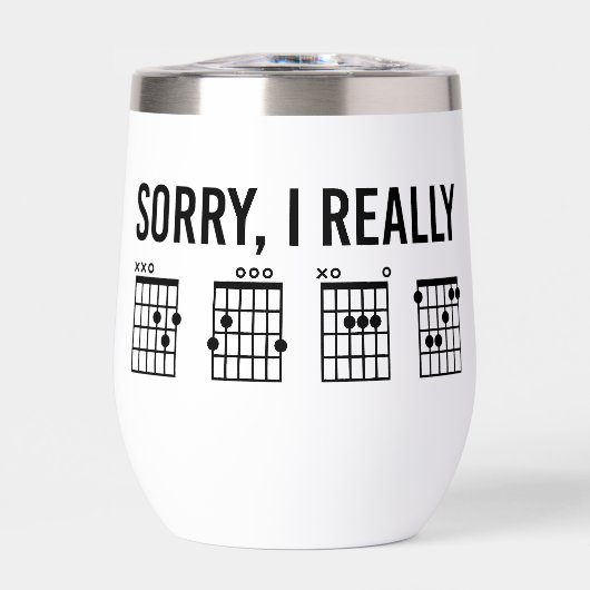 Sorry, ik ben echt DGAF Guitar Chords Funny Custom (Voorkant)