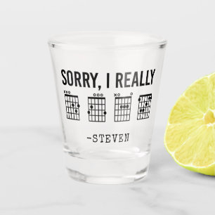 Sorry, ik ben echt DGAF Guitar Chords Funny Custom Shot Glas
