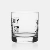 Sorry, ik ben echt DGAF Guitar Chords Funny Custom Whisky Glas (Links)