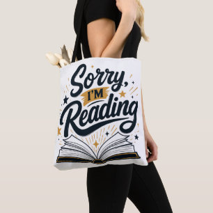 Sorry, ik ben een typografieontwerp voor Boekliefh Tote Bag