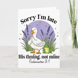 Sorry Ik Ben Laat Zijn-timing Niet De Mijne Christ Kaart