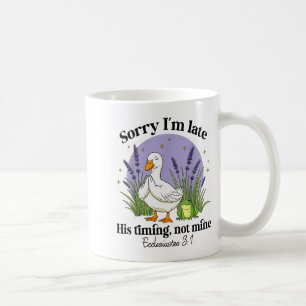 Sorry Ik Ben Laat Zijn Timing Niet De Mijne Christ Koffiemok