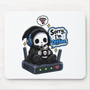 Sorry ik ben offline introvert gamer humor muismat