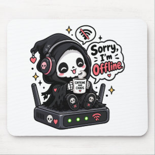 Sorry ik ben offline introvert gamer humor muismat