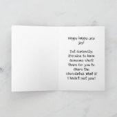 Sorry, ik ben onze verjaardag vergeten kaart (Binnen)