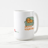 Sorry, ik ben te laat - problemen met hondeneigena koffiemok (Voorkant rechts)