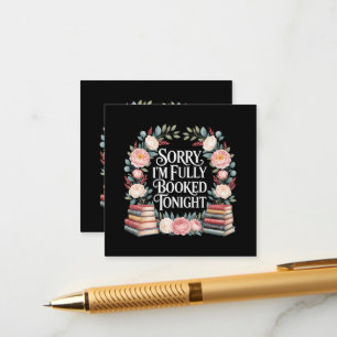 Sorry, ik ben vanavond volgeboekt  informatiekaartje