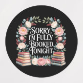 Sorry, ik ben vanavond volgeboekt labels (Design 2)