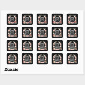 Sorry, ik ben vanavond volgeboekt vierkante sticker (Vel)