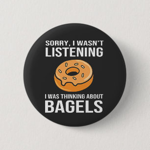 Sorry, ik dacht aan bagels Joods Chanoeka Ronde Button 5,7 Cm