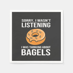 Sorry, ik dacht aan bagels Joods Hanukkah Servet